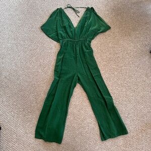 Zara NTW Green Pants Jumpsuit - S